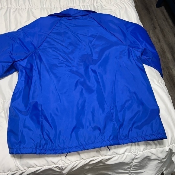 Vintage Snap Button Sports Jacket XL Blue Work Jacket 70’s 80’s 90’s - Picture 8 of 9